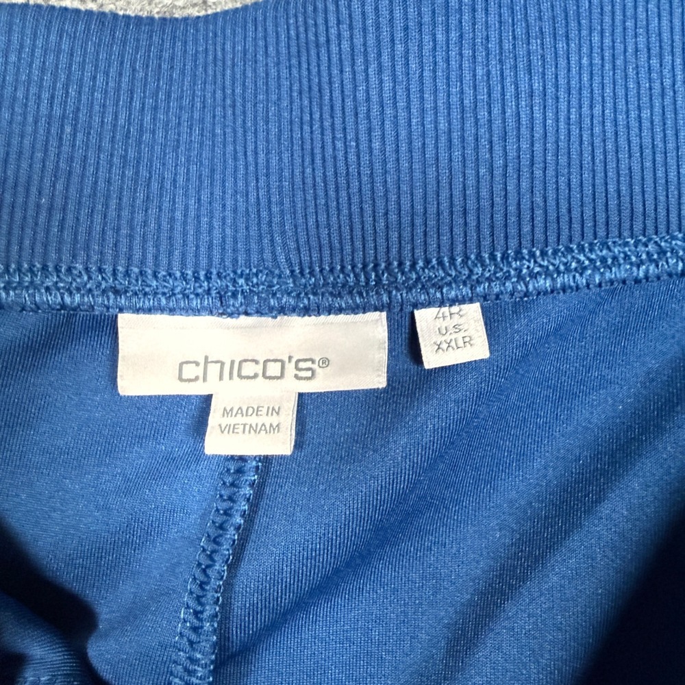 Chico's Womens 4 US XXL Hoodie Pants Set Blue Pullover Vacation Casual Stretch - Picture 16 of 16